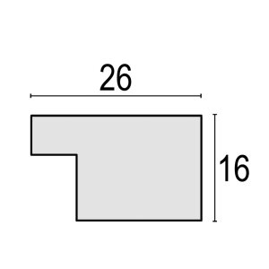 Cadre photo en bois ZEP Parma gris 15x20 cm