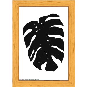 Walther cadre en bois Liv Monstera 10x15 cm nature