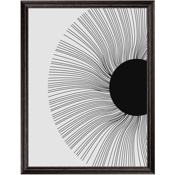 Walther cadre en bois Ilo 30x40 cm noir verre acrylique