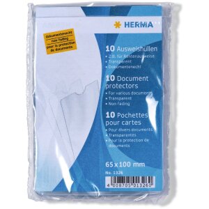 HERMA 1326 Pochettes pour cartes didentité 65x100...