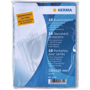 HERMA 1332 Pochettes pour cartes didentité 110x155...