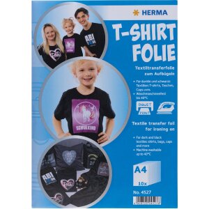 HERMA 4527 Film transfert T-shirt A4 textiles...