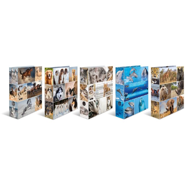 HERMA 7163 Classeur à motifs A4 Animaux assortiment 10 pièces