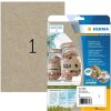 HERMA 10758 Étiquettes papier silphie A4 210 x 297 mm brun naturel permanent