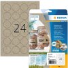 HERMA 10761 Étiquettes papier silphie A4 Ø 40 mm brun naturel permanent