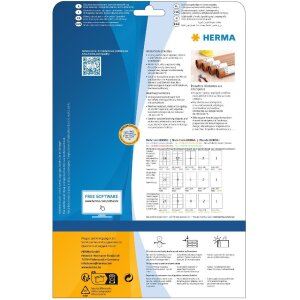 HERMA 10794 Étiquettes résistantes aux intempéries 66x33,8 mm blanches extrêmement adhésives 480 pièces