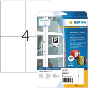 HERMA 10796 Étiquettes A4 105 x 148 mm blanches,...