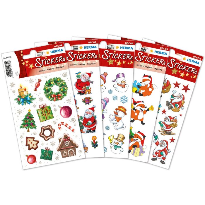 HERMA 15502 Autocollants décoratifs Motifs de Noël Set multicolore