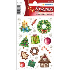 HERMA 15502 Autocollants décoratifs Motifs de Noël Set multicolore