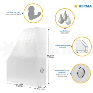 HERMA 19717 Porte-revues A4 carton design chat Trou de...