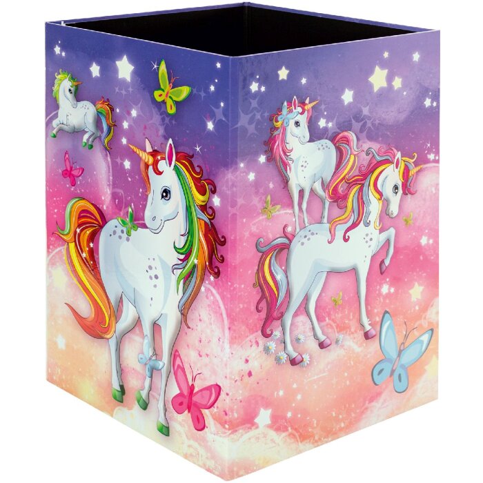 HERMA 19738 Corbeille à papier Design licorne carton stable 22x31.5cm