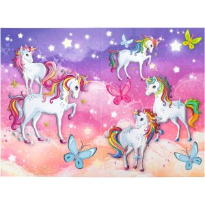 HERMA 19738 Corbeille à papier Design licorne carton stable 22x31.5cm