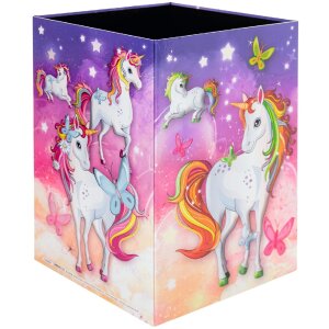 HERMA 19738 Corbeille à papier Design licorne carton stable 22x31.5cm