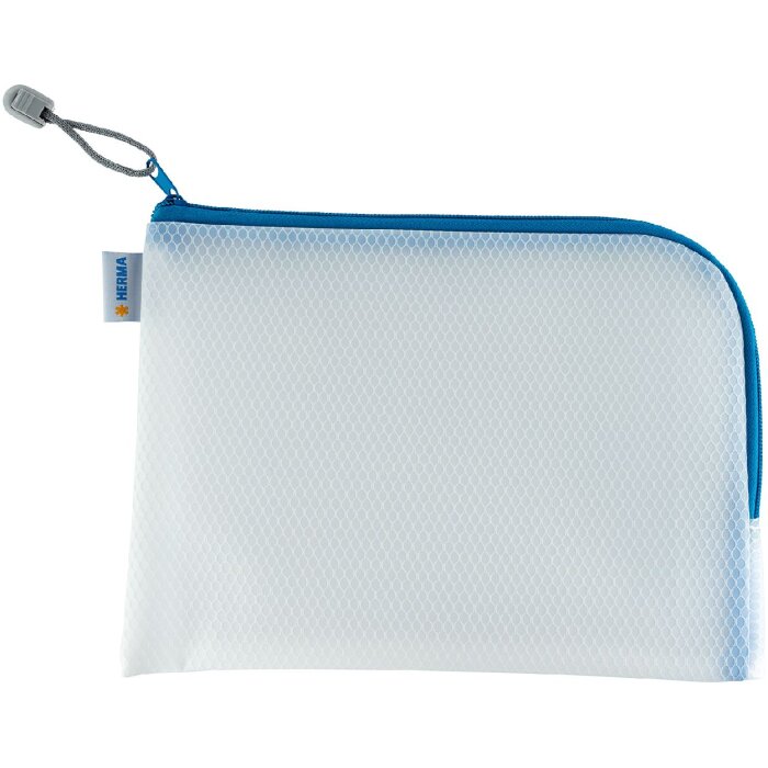 HERMA 20009 Pochette universelle A5 26x20cm bleue zippée