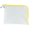 HERMA 20017 Pochette universelle A4+ aspect filet fermeture éclair jaune 36x28 cm