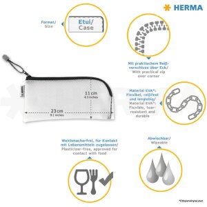 HERMA 20020 Etui universel noir - robuste et polyvalent