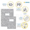 HERMA 20215 Assortiment de 5 protège-cahiers A5 SCHOOLYDOO Polypropylène