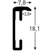 Cadre alu Nielsen Accent 59,4x84,1 cm argent mat