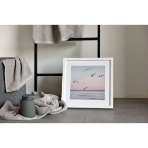 Cadre interchangeable en bois Nielsen Quadrum 50x50 cm blanc opaque