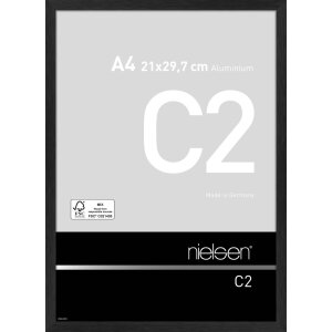 Cadre photo en aluminium Nielsen C2 structure noir mat...