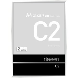 Cadre photo en aluminium Nielsen C2 blanc brillant...