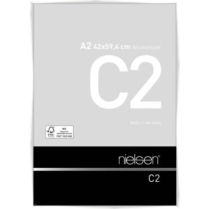 Cadre photo en aluminium Nielsen C2 blanc brillant...