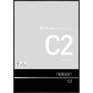 Cadre photo en aluminium Nielsen C2 structure noir mat...