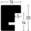 Cadre interchangeable en bois Nielsen Quadrum 15x20 cm or