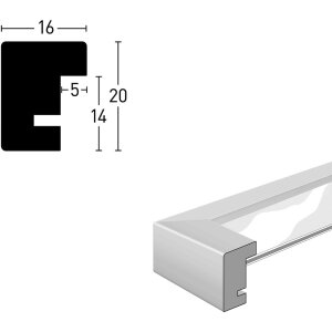 Cadre interchangeable en bois Nielsen Quadrum 15x20 cm blanc opaque