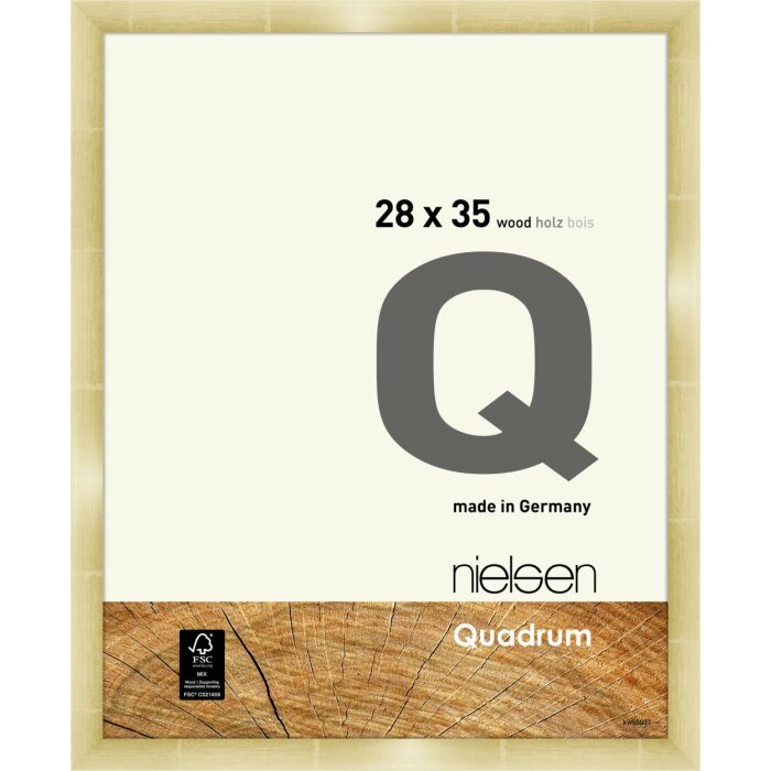 Cadre interchangeable en bois Nielsen Quadrum 28x35 cm or