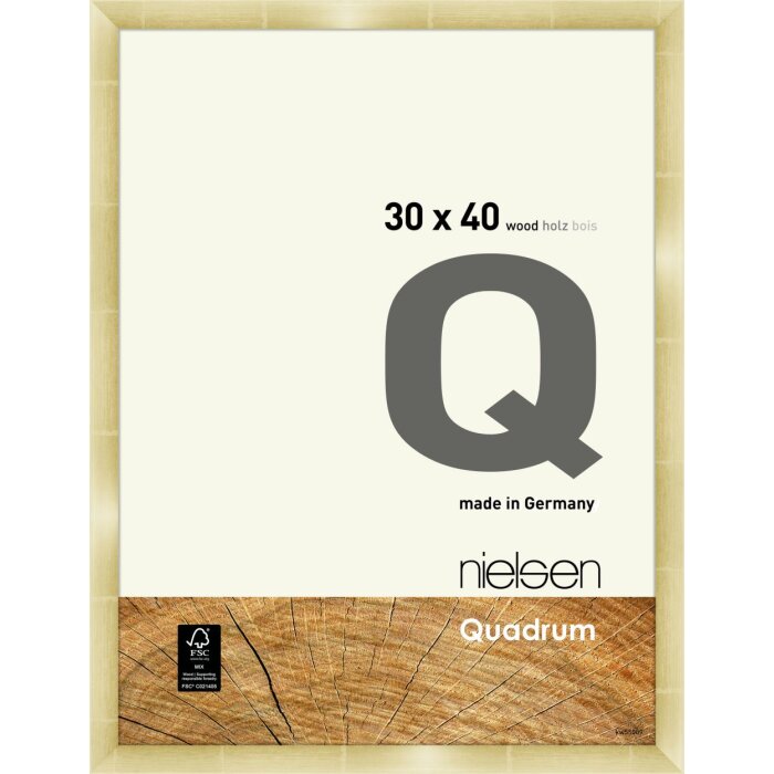 Cadre interchangeable en bois Nielsen Quadrum 30x40 cm or