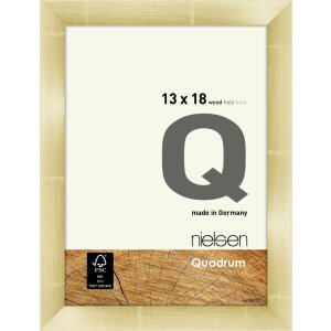 Cadre interchangeable en bois Nielsen Quadrum 13x18 cm or