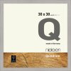 Cadre interchangeable en bois Nielsen Quadrum 30x30 cm gris ciment