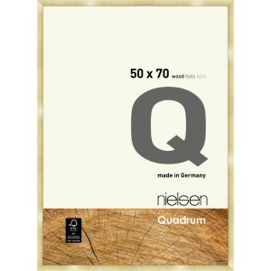 Cadre interchangeable en bois Nielsen Quadrum 50x70 cm or