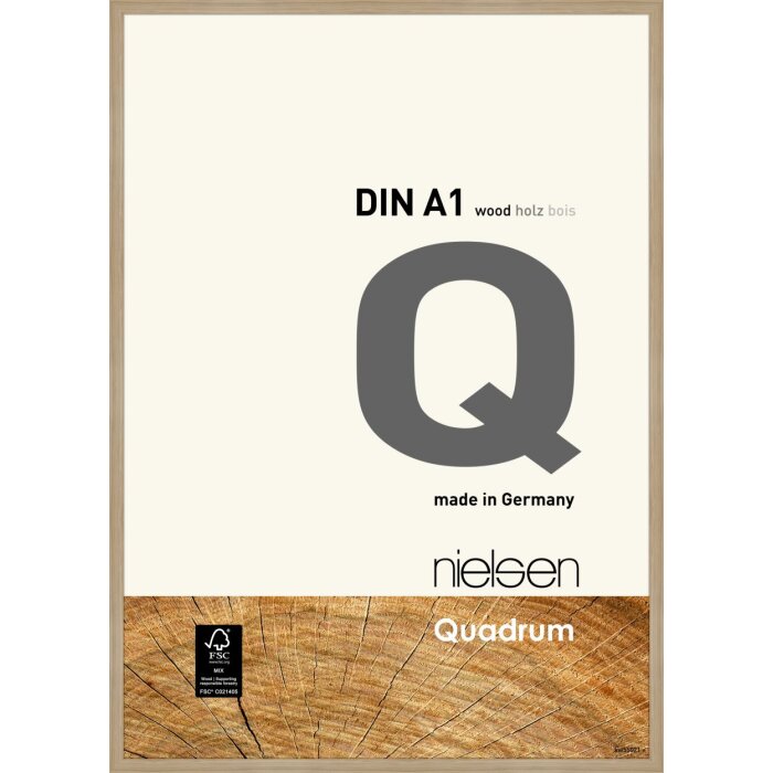 Cadre interchangeable en bois Nielsen Quadrum 59,4x84,1 cm chêne naturel