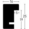 Cadre interchangeable en bois Nielsen Quadrum 59,4x84,1 cm wengé