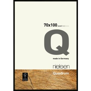 Cadre interchangeable en bois Nielsen Quadrum 70x100 cm noir