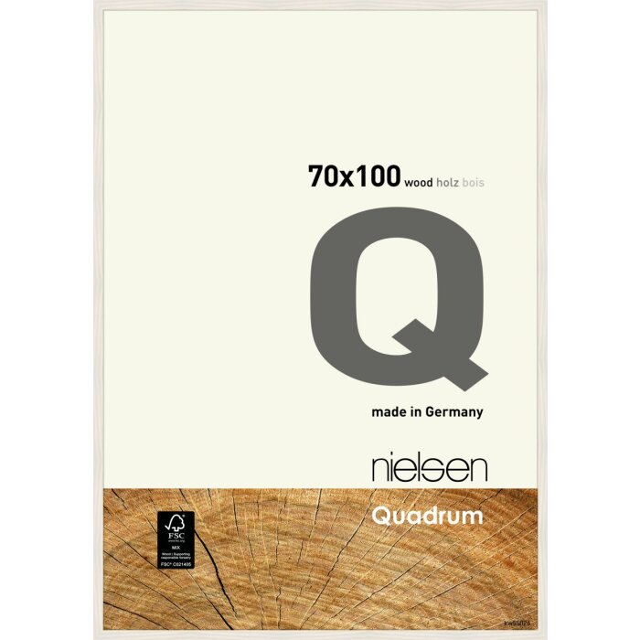 Cadre interchangeable en bois Nielsen Quadrum 70x100 cm blanc