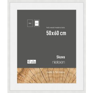 Cadre photo en bois Nielsen Skava blanc 50x60 cm avec...