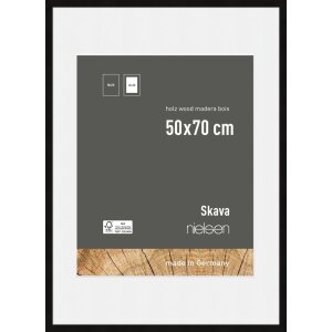 Cadre photo en bois Nielsen Skava noir 50x70 cm avec...