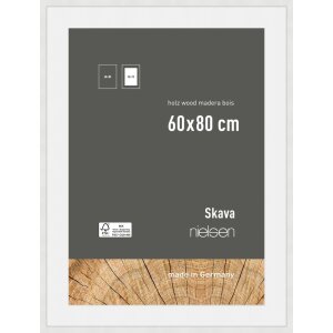 Cadre photo en bois Nielsen Skava blanc 60x80 cm avec...