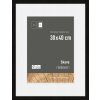 Cadre photo en bois Nielsen Skava noir 30x40 cm avec passe-partout 21x29,7 cm