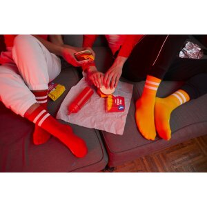 EatMySocks paquet de deux chaussettes Crew Ketchup & Mustard