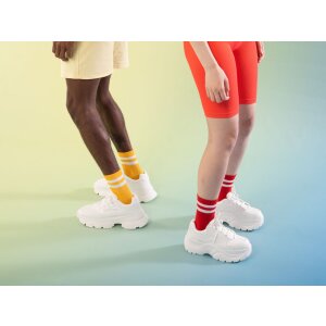 EatMySocks paquet de deux chaussettes Crew Ketchup & Mustard