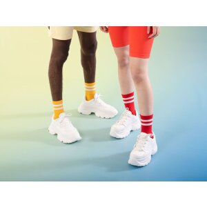 EatMySocks paquet de deux chaussettes Crew Ketchup & Mustard