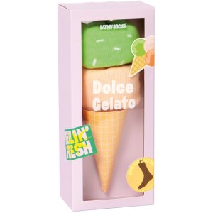 EatMySocks Chaussettes longues Dolce Gelato Pink Green...