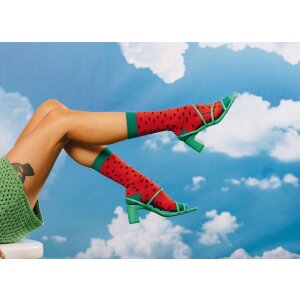 EatMySocks Chaussette longue Fresh Watermelon