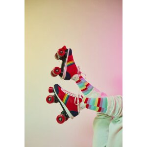 EatMySocks Chaussettes longues Sweet Lollipop Chaussettes sucettes arc-en-ciel