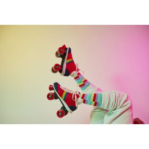 EatMySocks Chaussettes longues Sweet Lollipop Chaussettes sucettes arc-en-ciel