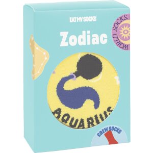 EatMySocks Crew Chaussettes Zodiac Aquarius Signe...